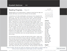 Tablet Screenshot of elysabethreichman.wordpress.com