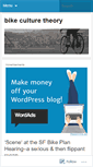 Mobile Screenshot of bikeculturetheory.wordpress.com