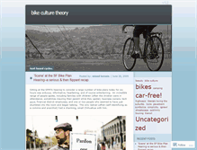 Tablet Screenshot of bikeculturetheory.wordpress.com