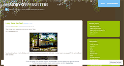 Desktop Screenshot of memorykeepersisters.wordpress.com