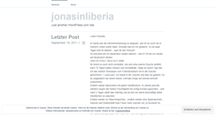 Desktop Screenshot of jonasinliberia.wordpress.com