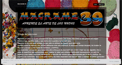 Desktop Screenshot of macrame39.wordpress.com