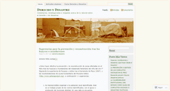 Desktop Screenshot of derechoydesastre.wordpress.com