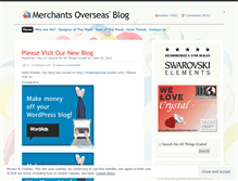 Tablet Screenshot of merchantsoverseas.wordpress.com
