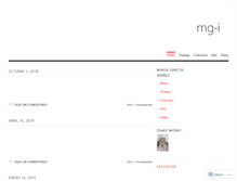 Tablet Screenshot of paginademaria.wordpress.com