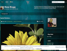 Tablet Screenshot of mats66.wordpress.com