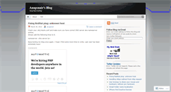 Desktop Screenshot of anupsnair.wordpress.com