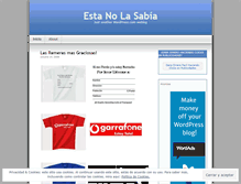 Tablet Screenshot of estanolasabia.wordpress.com