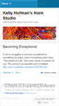 Mobile Screenshot of hornstudio.wordpress.com