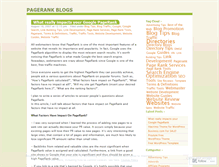 Tablet Screenshot of pagerankblogs.wordpress.com