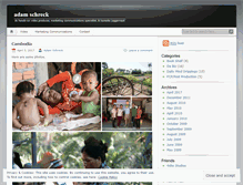 Tablet Screenshot of adamschreck.wordpress.com