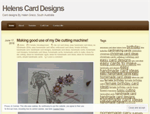 Tablet Screenshot of helenscarddesigns.wordpress.com