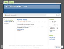 Tablet Screenshot of fitclick.wordpress.com