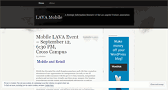 Desktop Screenshot of lavamobile.wordpress.com