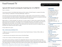 Tablet Screenshot of foodforwardtv.wordpress.com