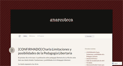 Desktop Screenshot of anarcoteca.wordpress.com