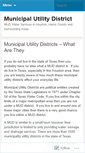 Mobile Screenshot of municipalutilitydistrict.wordpress.com