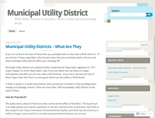 Tablet Screenshot of municipalutilitydistrict.wordpress.com