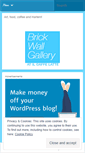 Mobile Screenshot of brickwallgallery.wordpress.com