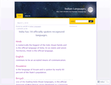 Tablet Screenshot of indianlanguage.wordpress.com