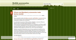 Desktop Screenshot of mobileaccessorie.wordpress.com