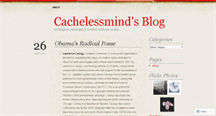 Desktop Screenshot of cachelessmind.wordpress.com