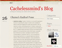 Tablet Screenshot of cachelessmind.wordpress.com