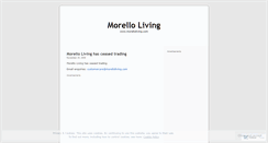 Desktop Screenshot of morelloliving.wordpress.com