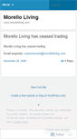 Mobile Screenshot of morelloliving.wordpress.com