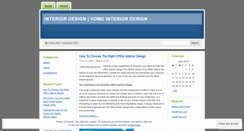 Desktop Screenshot of homeinteriordesign.wordpress.com
