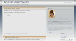 Desktop Screenshot of deolhonosreclames.wordpress.com