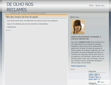 Tablet Screenshot of deolhonosreclames.wordpress.com