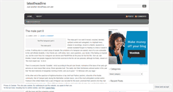 Desktop Screenshot of latestheadline.wordpress.com