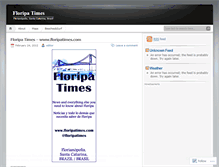 Tablet Screenshot of floripatimes.wordpress.com