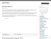 Tablet Screenshot of haniffikri.wordpress.com