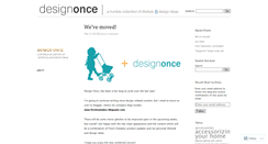 Desktop Screenshot of designonce.wordpress.com