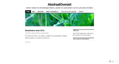 Desktop Screenshot of abstraatoverzet.wordpress.com