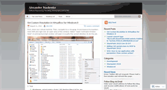 Desktop Screenshot of alexanderst.wordpress.com