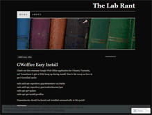 Tablet Screenshot of labrant.wordpress.com