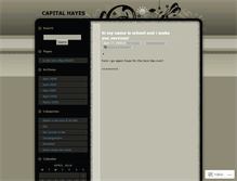 Tablet Screenshot of capitalhayes.wordpress.com