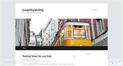 Desktop Screenshot of joeashbywriting.wordpress.com