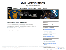 Tablet Screenshot of mercenariosguild.wordpress.com