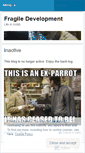 Mobile Screenshot of fragiledevelopment.wordpress.com