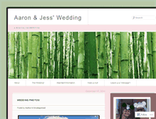 Tablet Screenshot of aaronandjesswedding.wordpress.com