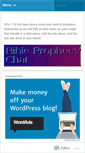 Mobile Screenshot of bibleprophecychat.wordpress.com