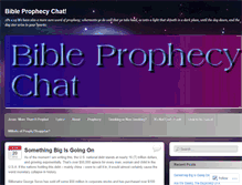 Tablet Screenshot of bibleprophecychat.wordpress.com