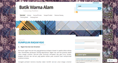 Desktop Screenshot of batiksekarkedhaton.wordpress.com