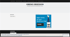 Desktop Screenshot of kimonoobsession.wordpress.com
