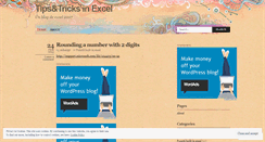 Desktop Screenshot of exceltips1.wordpress.com