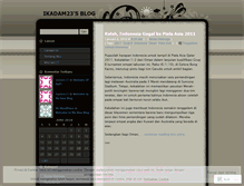 Tablet Screenshot of ikadam23.wordpress.com